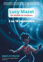 Affiche de l'évènement Expo BD - Lucy Mazel : Un monde en couleurs