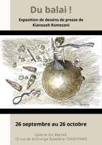 Affiche de l'évènement Expo - Kianoush Ramezani : du balai !